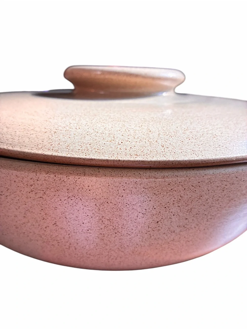 Vintage 1950s Heath Ceramics Winged Covered Casserole Sea & Sand